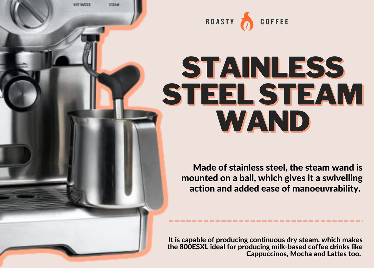 BREVILLE 800ESXL Stainless Steel Steam Wand 