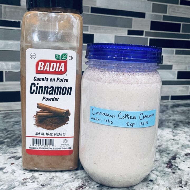 Cinnamon coffee creamer