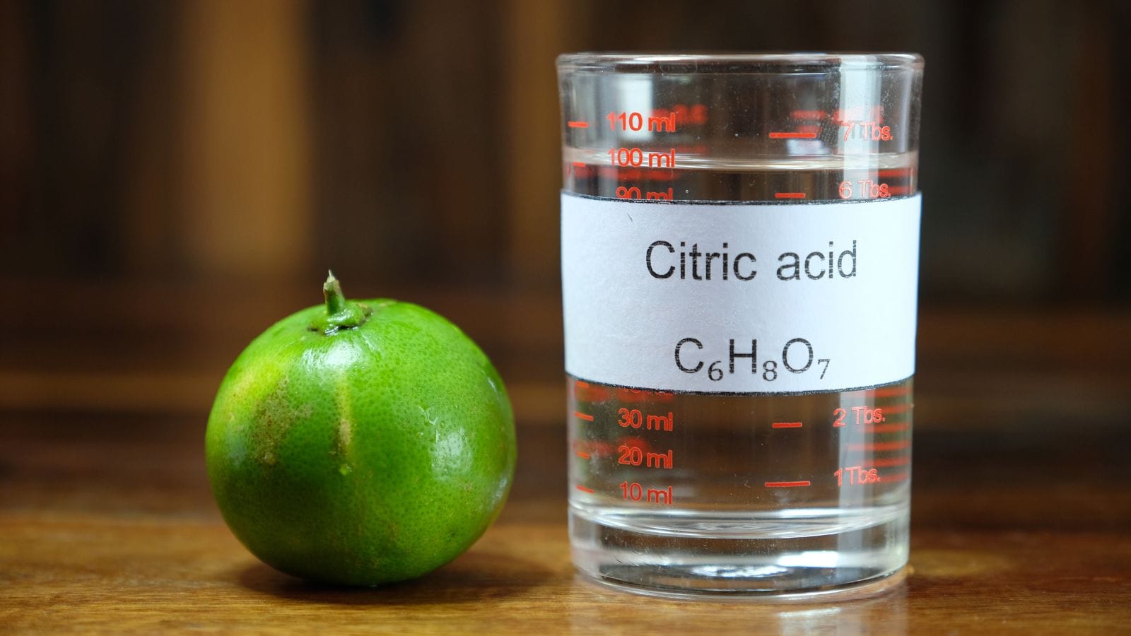 Citric Acid in a glass