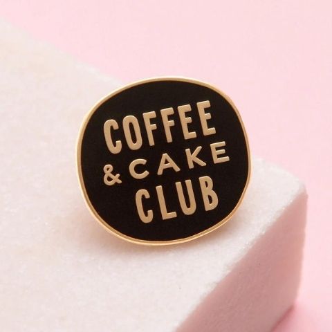 Coffee & Cake Club Enamel Pin