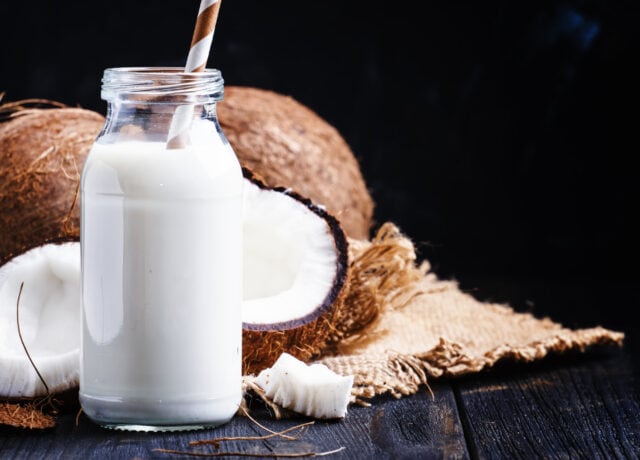 frothing coconut milk