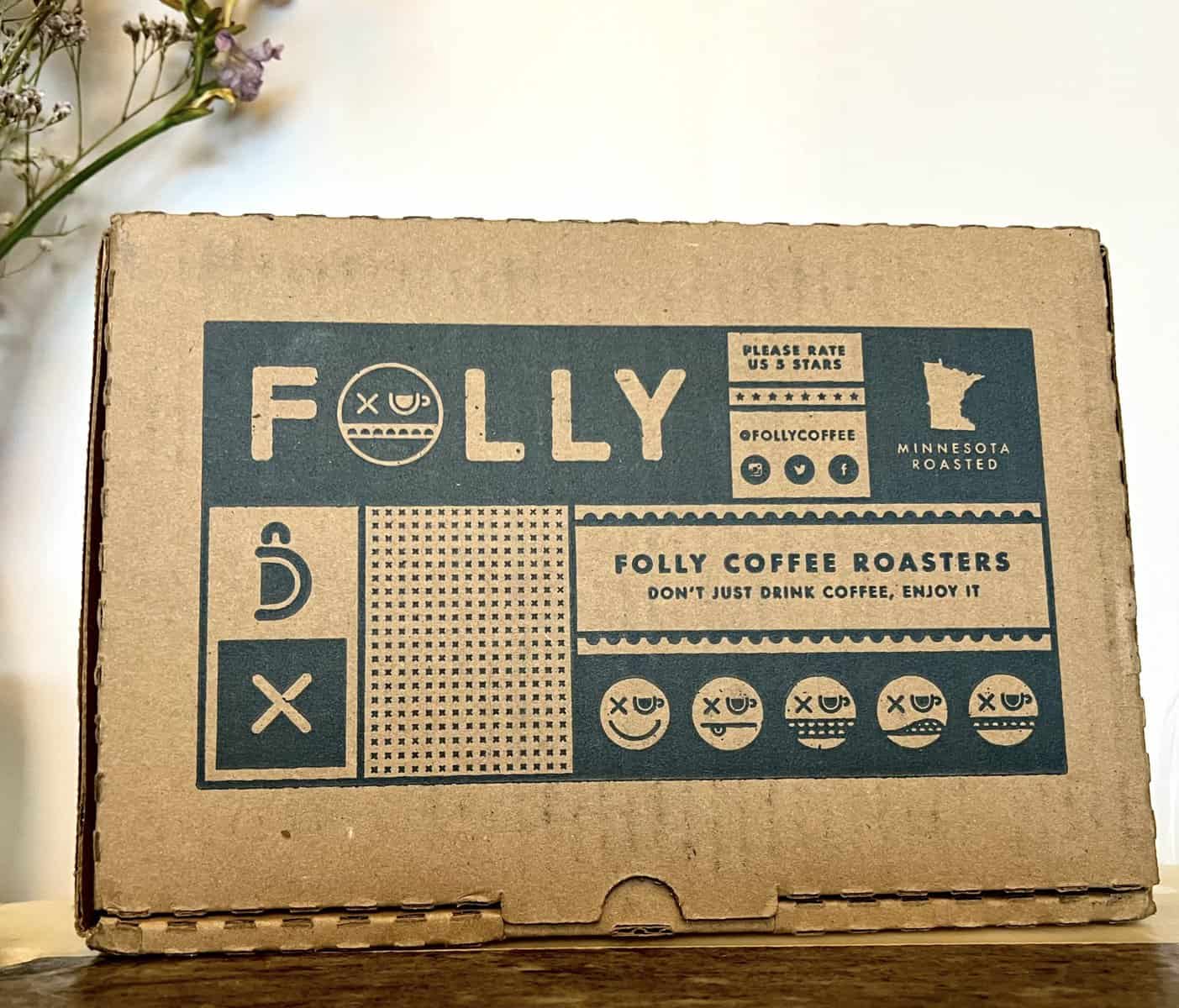 Folly Coffee Subscription Review: Quality Roasted Coffee 2 Folly Coffee box