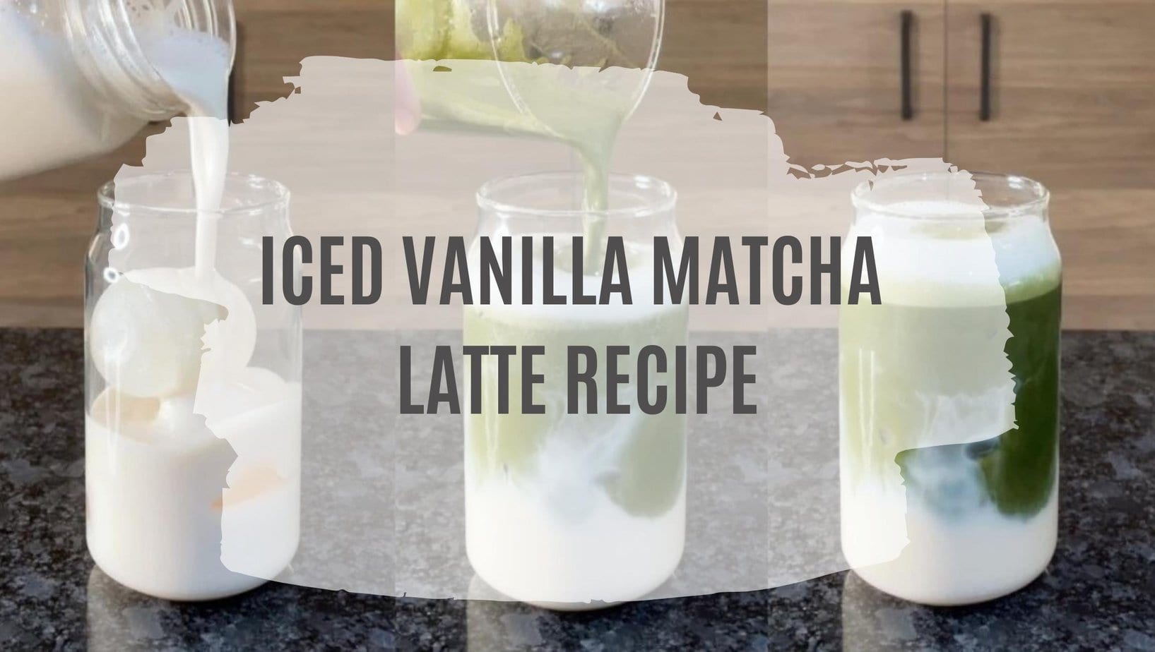 Iced Vanilla Matcha Latte - The Midwest Kitchen Blog