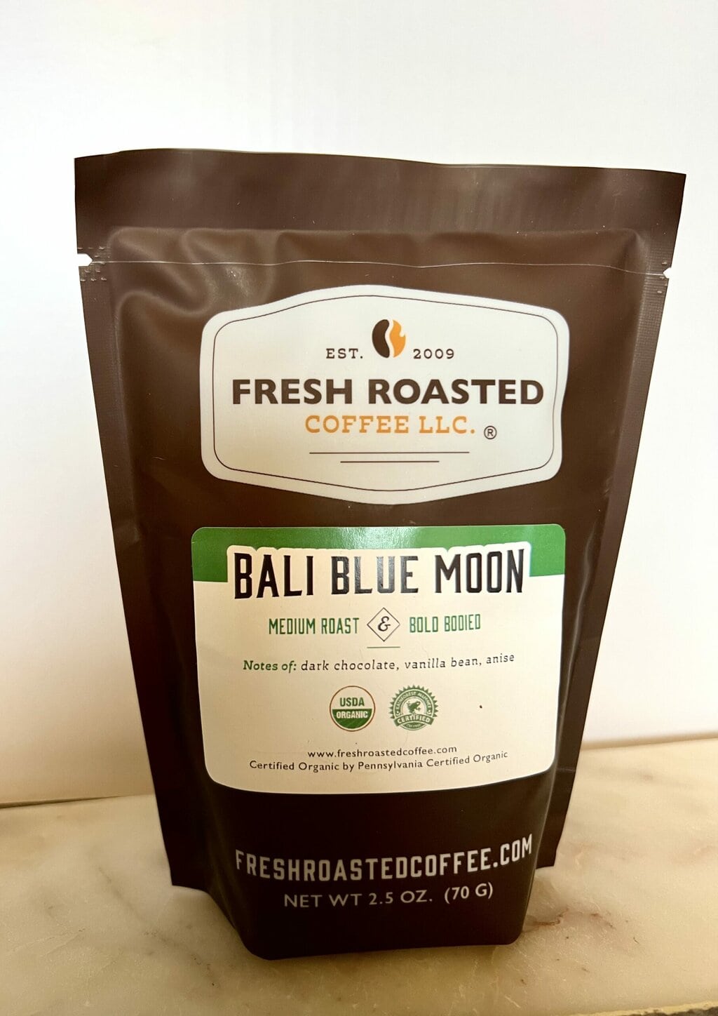 Fresh Roasted Coffee Subscription Review & Photos For 2024 21 Organic Bali Blue Moon