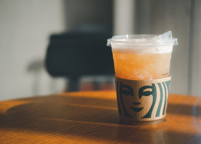 Peach Drinks at Starbucks