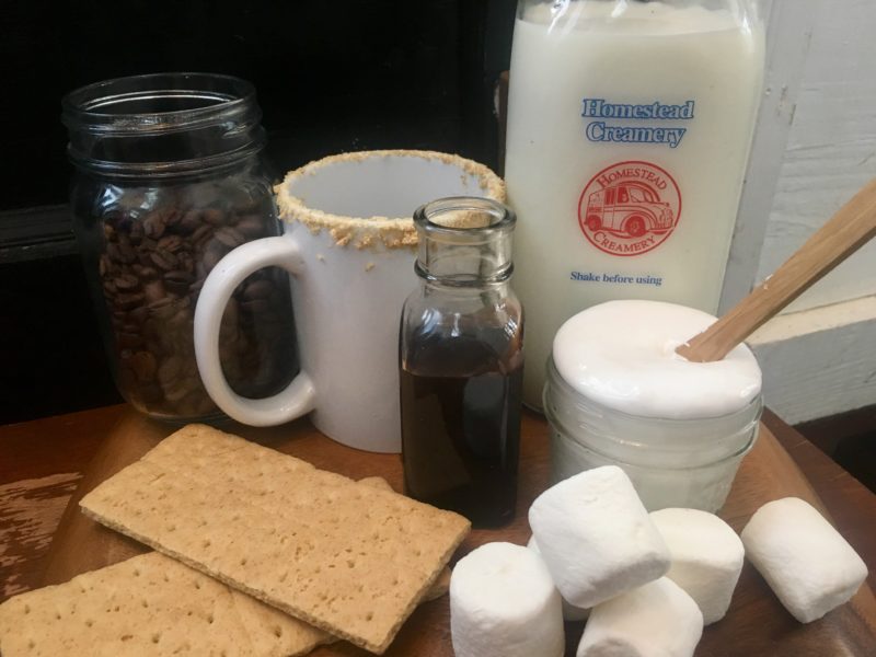 Ingredients For S'mores Latte