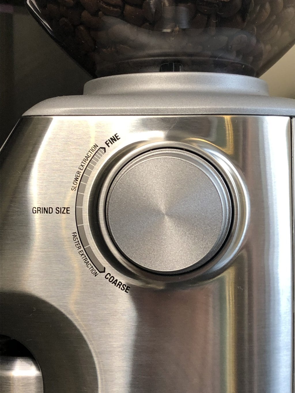 breville Smart Grinder Pro bean grinding wheel