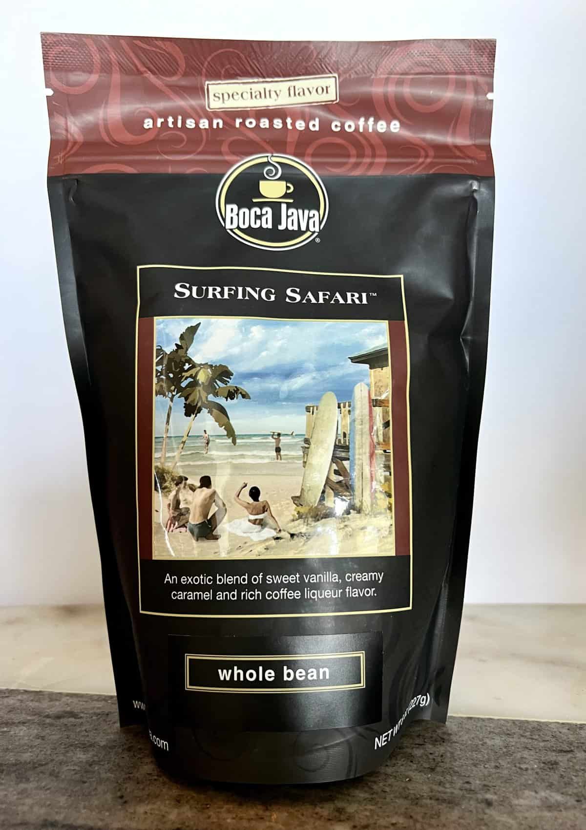 Boca Java Subscription Review: Specialty Flavored Coffees 7 Surfing-Safari-coffee-packaging-scaled