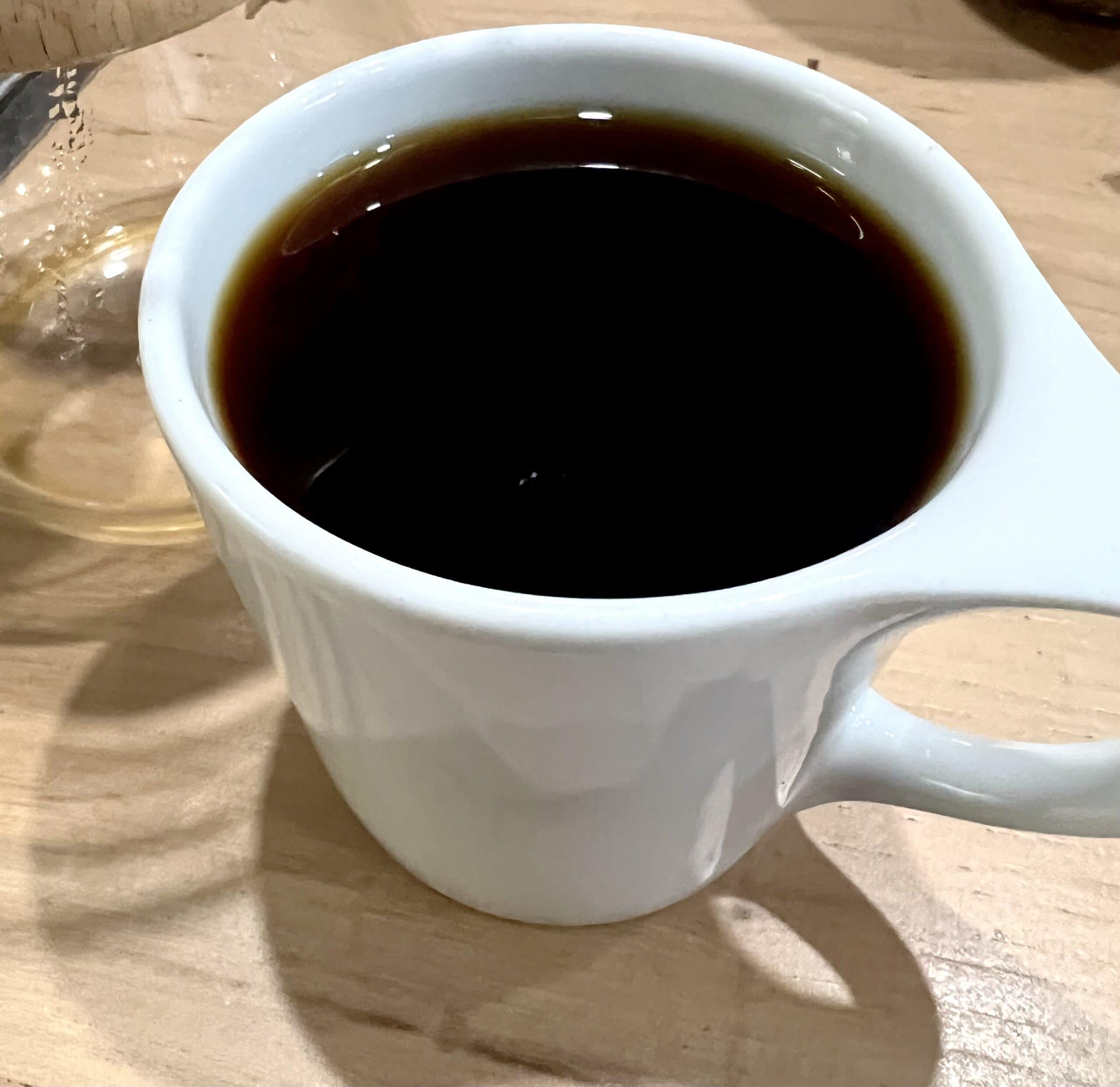a cup of coffee