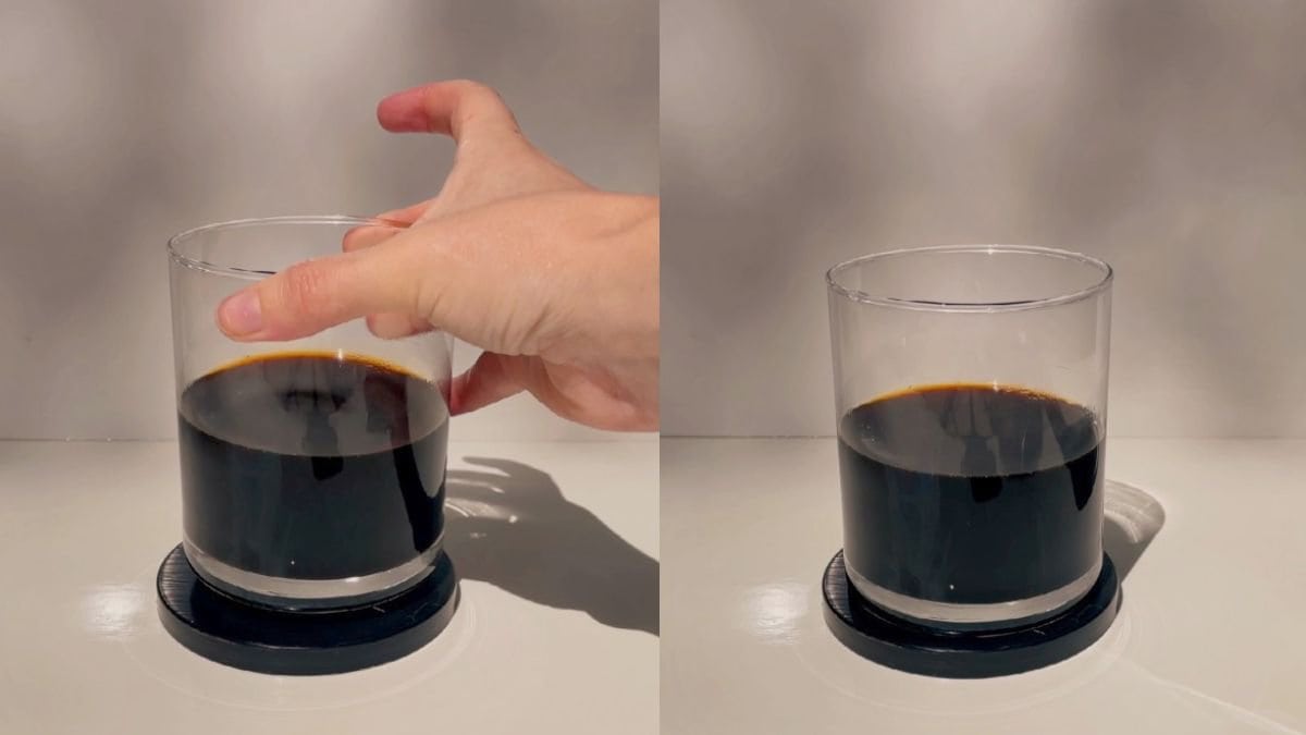 a glass of strong coffee