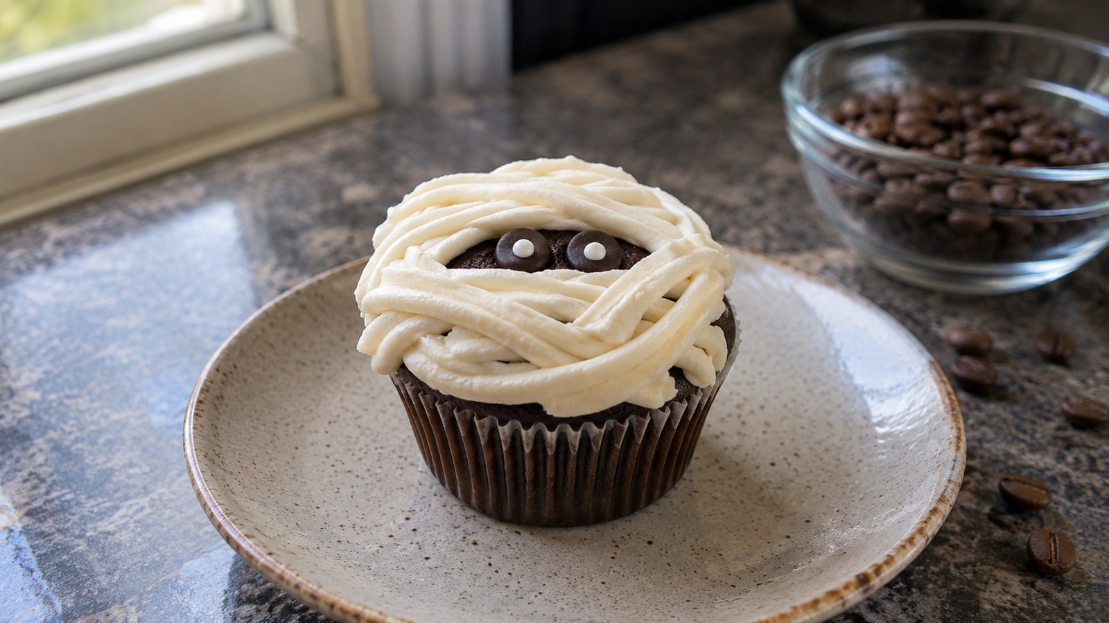 Coffee Desserts to Sweeten Up Halloween 3 Mocha Mummy Cupcakes