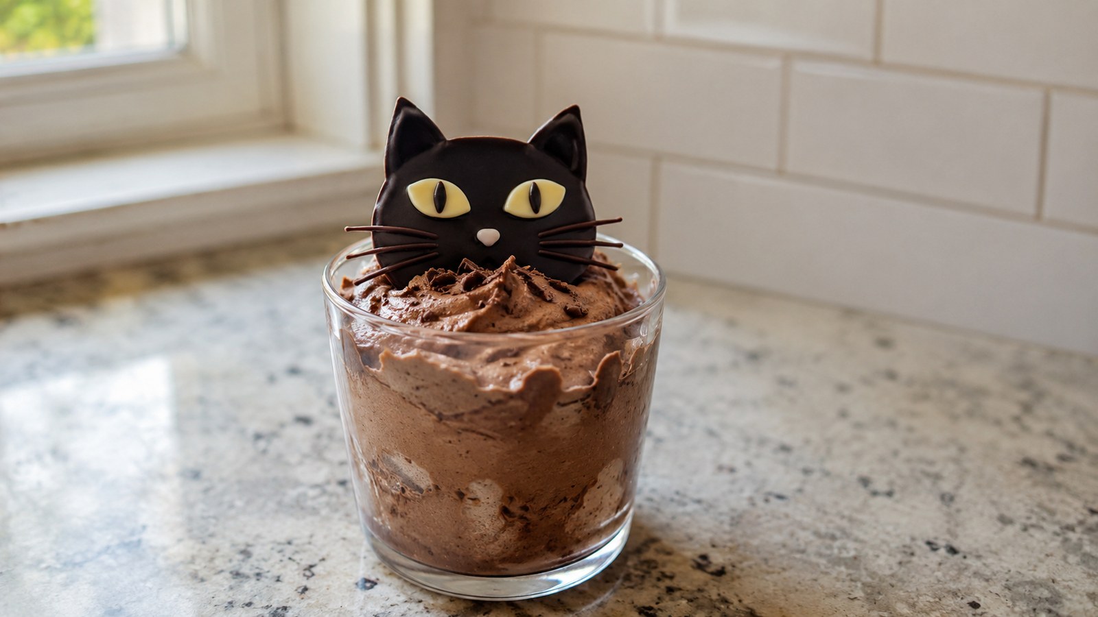 Coffee Desserts to Sweeten Up Halloween 5 Black Cat Mocha Mousse Cups