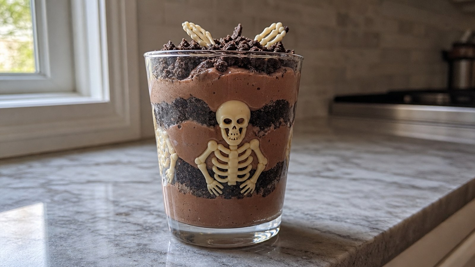 Coffee Desserts to Sweeten Up Halloween 13 Skeletal Mocha Parfaits