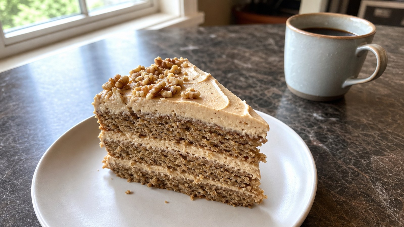 Coffee Desserts to Sweeten Up Labor Day Weekend 12 Coffee and Walnut Layer Cake