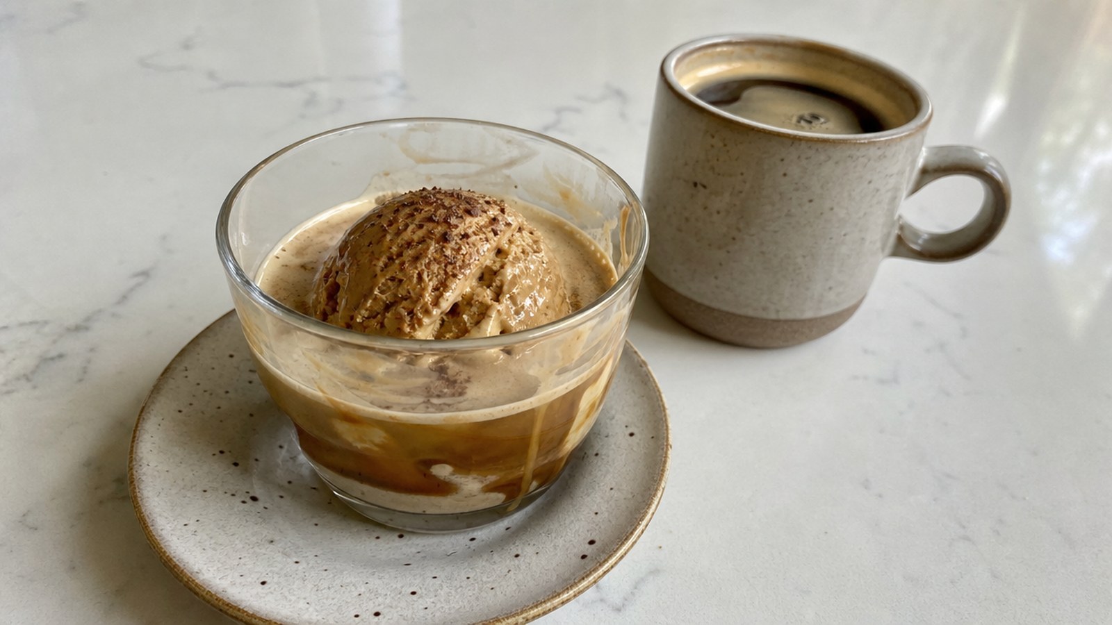 Coffee Desserts That Belong on the Thanksgiving Table 8 Affogato with Spiced Ice Cream