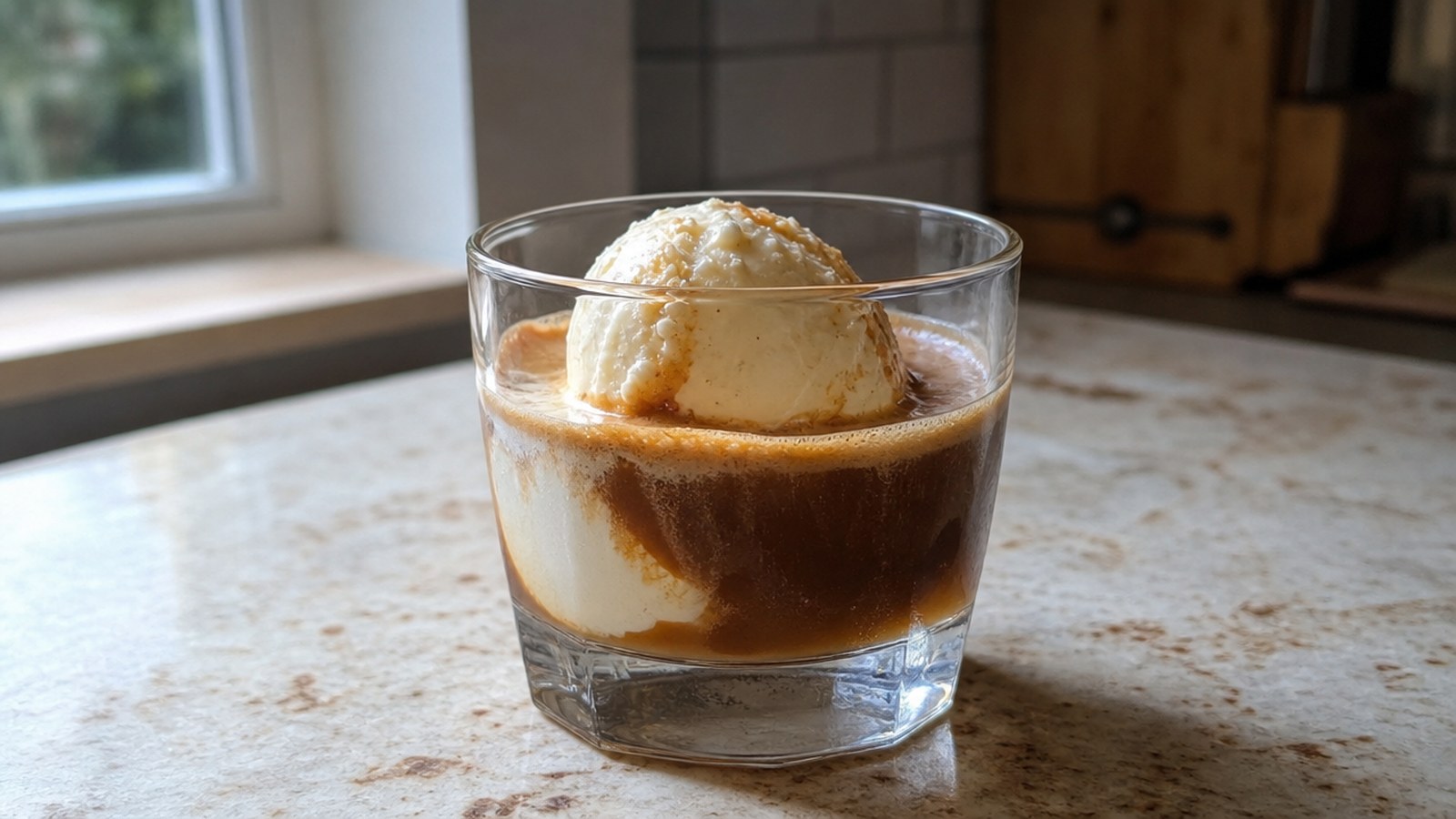 Bold Coffee Cocktails to Kick Off Labor Day Weekend 4 Spiked Affogato with Vanilla Ice Cream