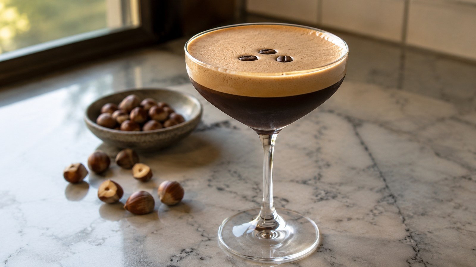 Coffee Cocktails to Raise a Glass to This Thanksgiving 9 Hazelnut Espresso Martini