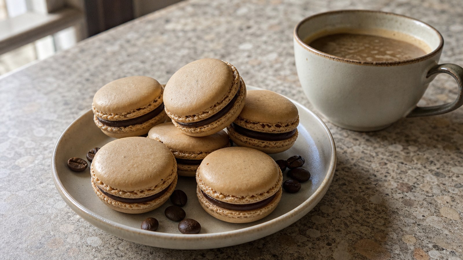 Coffee Desserts Made for Sharing All Winter 6 Delicate Espresso Macarons
