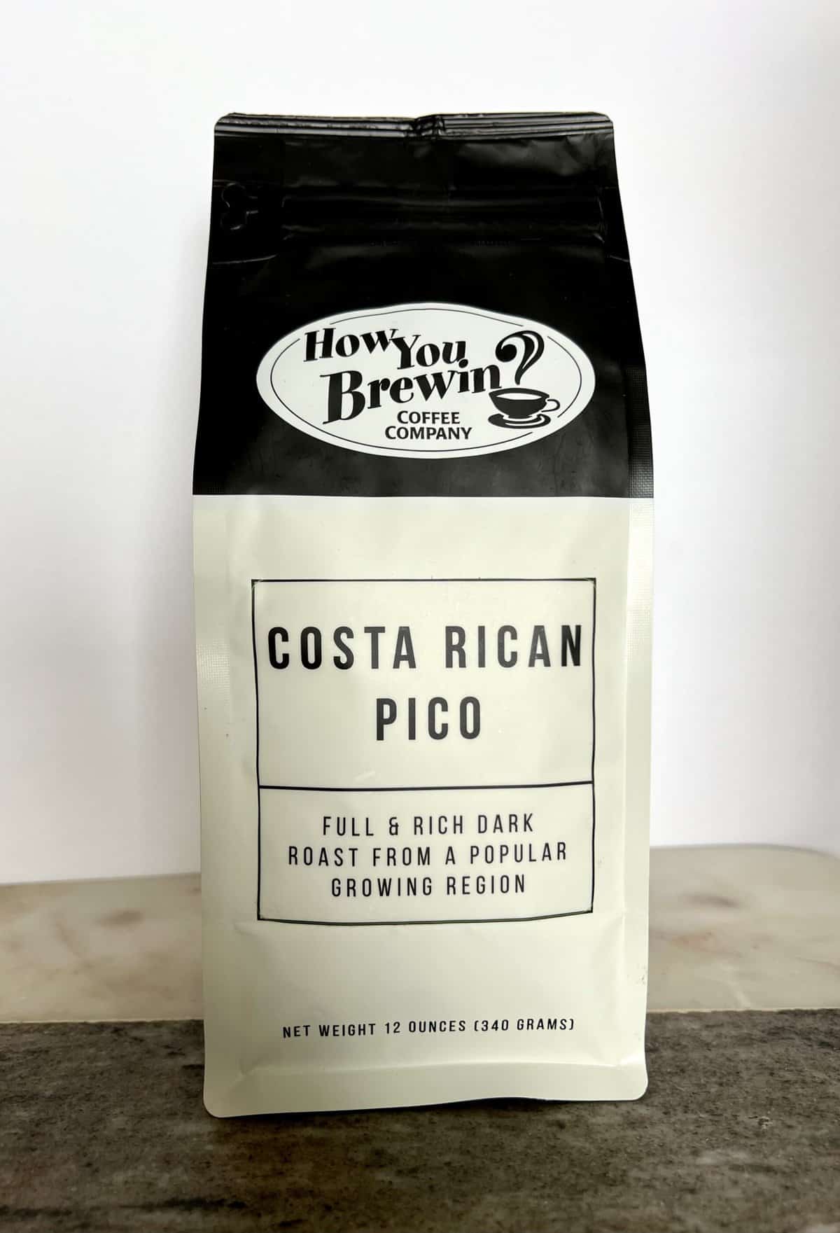 How You Brewin Coffee Subscription Review: Flavorful Brews 8 packaging-Costa-Rican-Pico-coffee-scaled