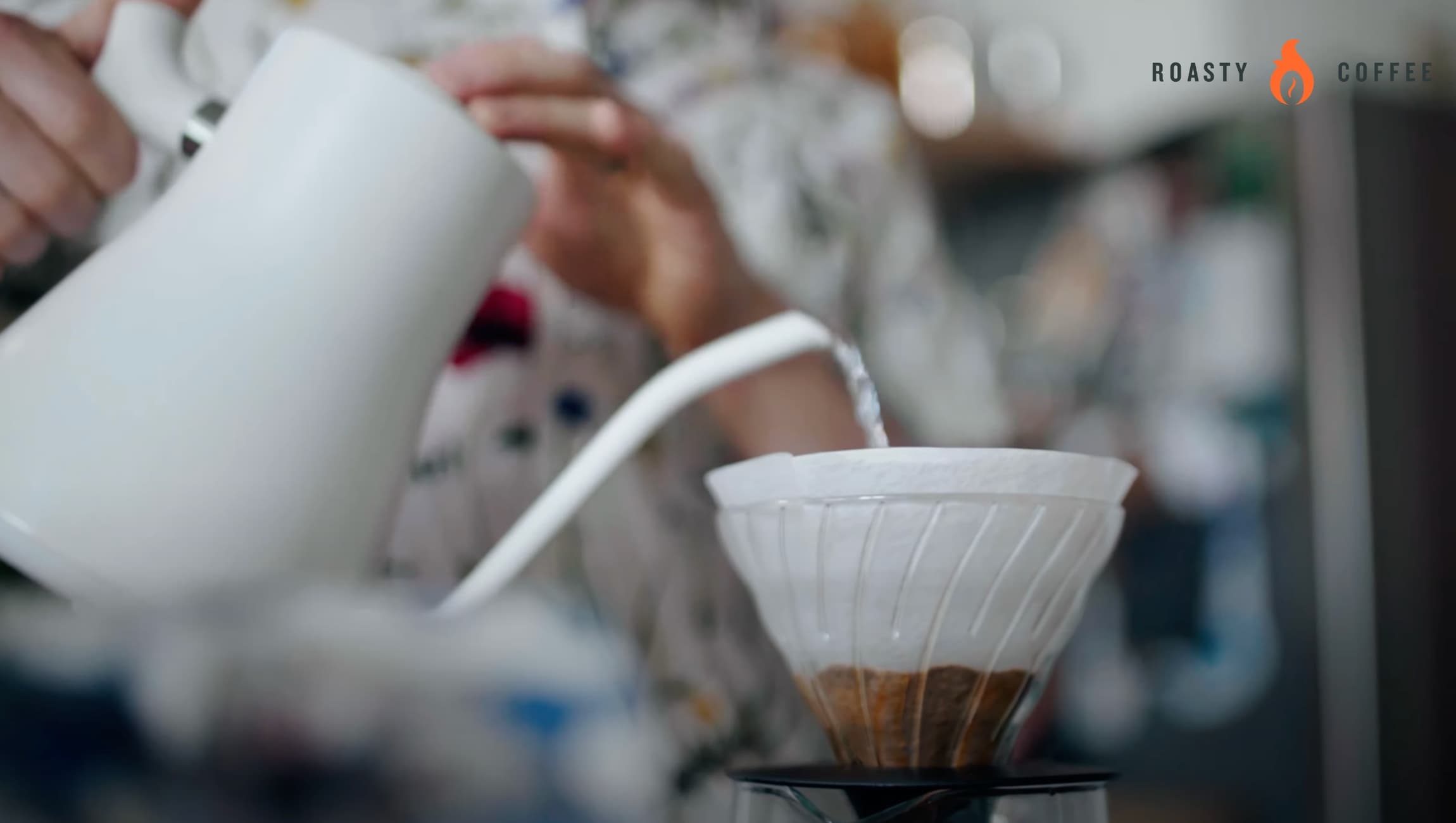 Fellow Stagg Kettle Review: Specifications and Performance 5 pouring water into pour-over from Fellow Stagg Kettle gooseneck spout