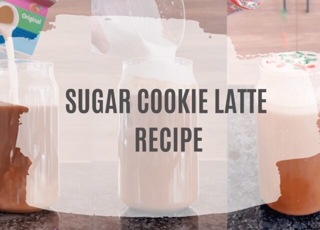 sugar cookie latte recipe