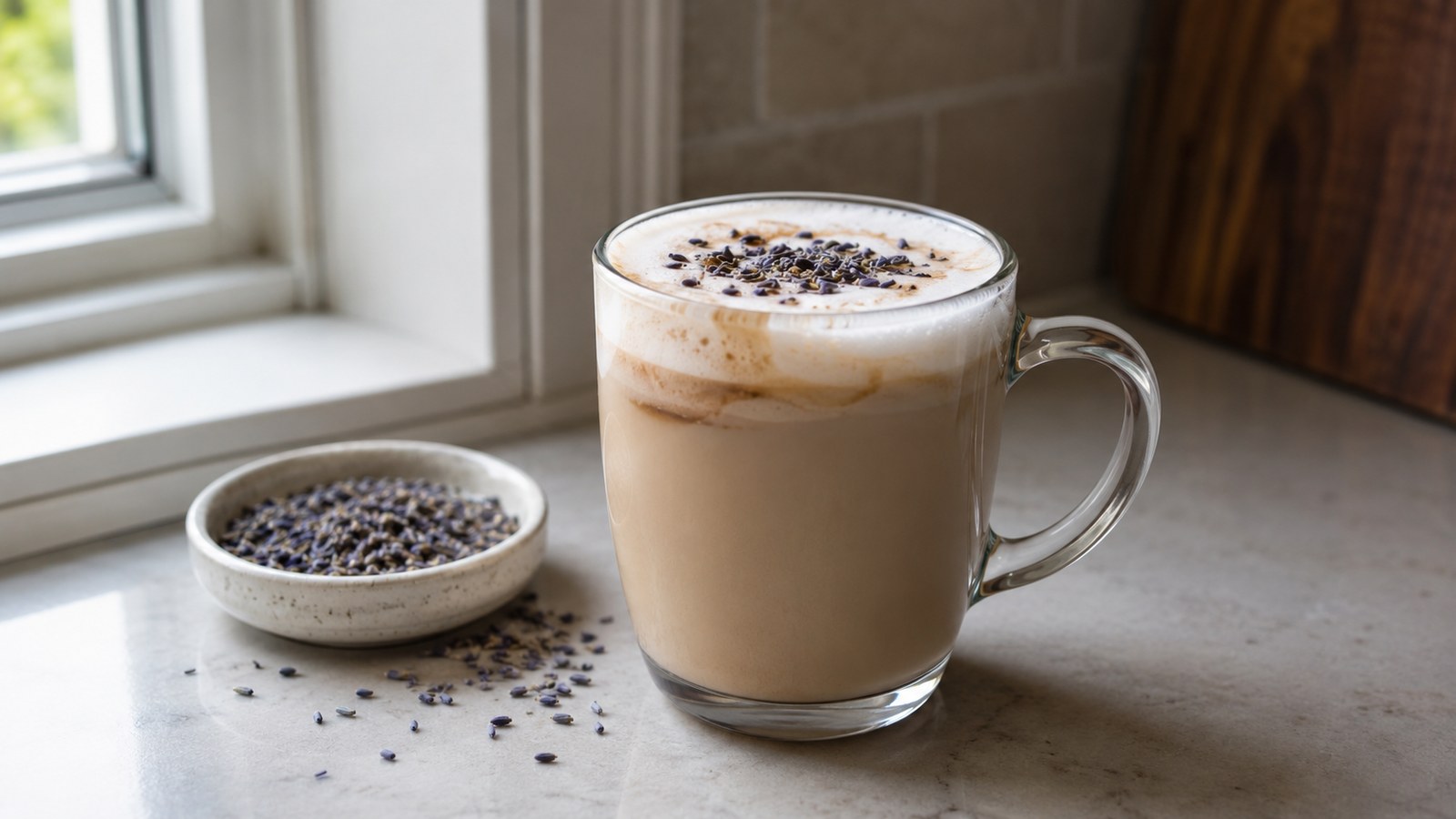 Vegan Coffee Recipes That Actually Blow You Away 15 Lavender Syrup Latte with Soy Milk